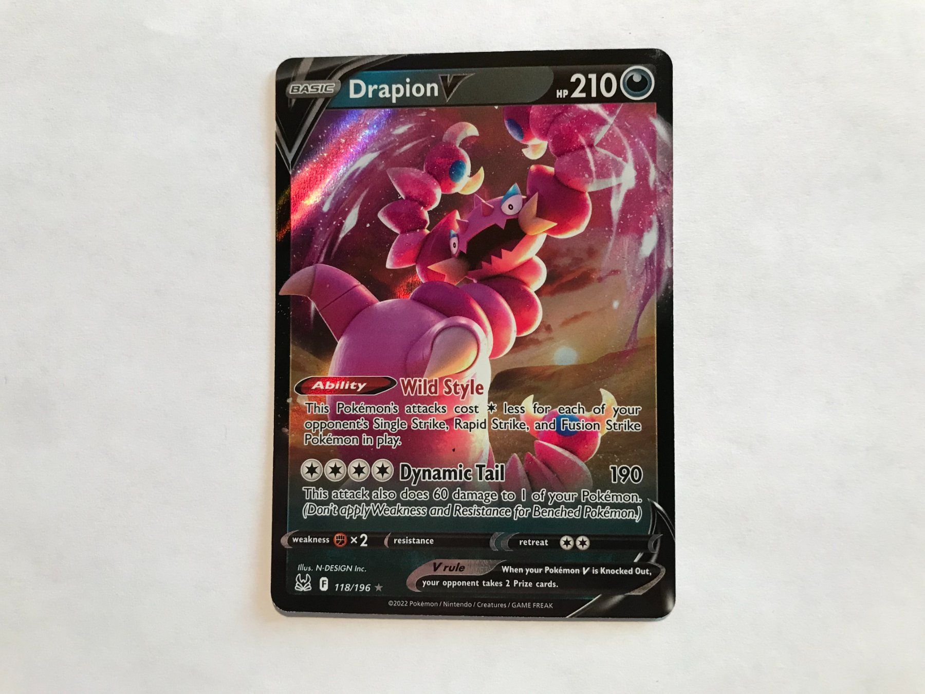 Pokémon Cartes à collectionner: Drapion V Lost Origin EN – Neuf (Voir description) à Hagendorn par Pokecollectorch 1