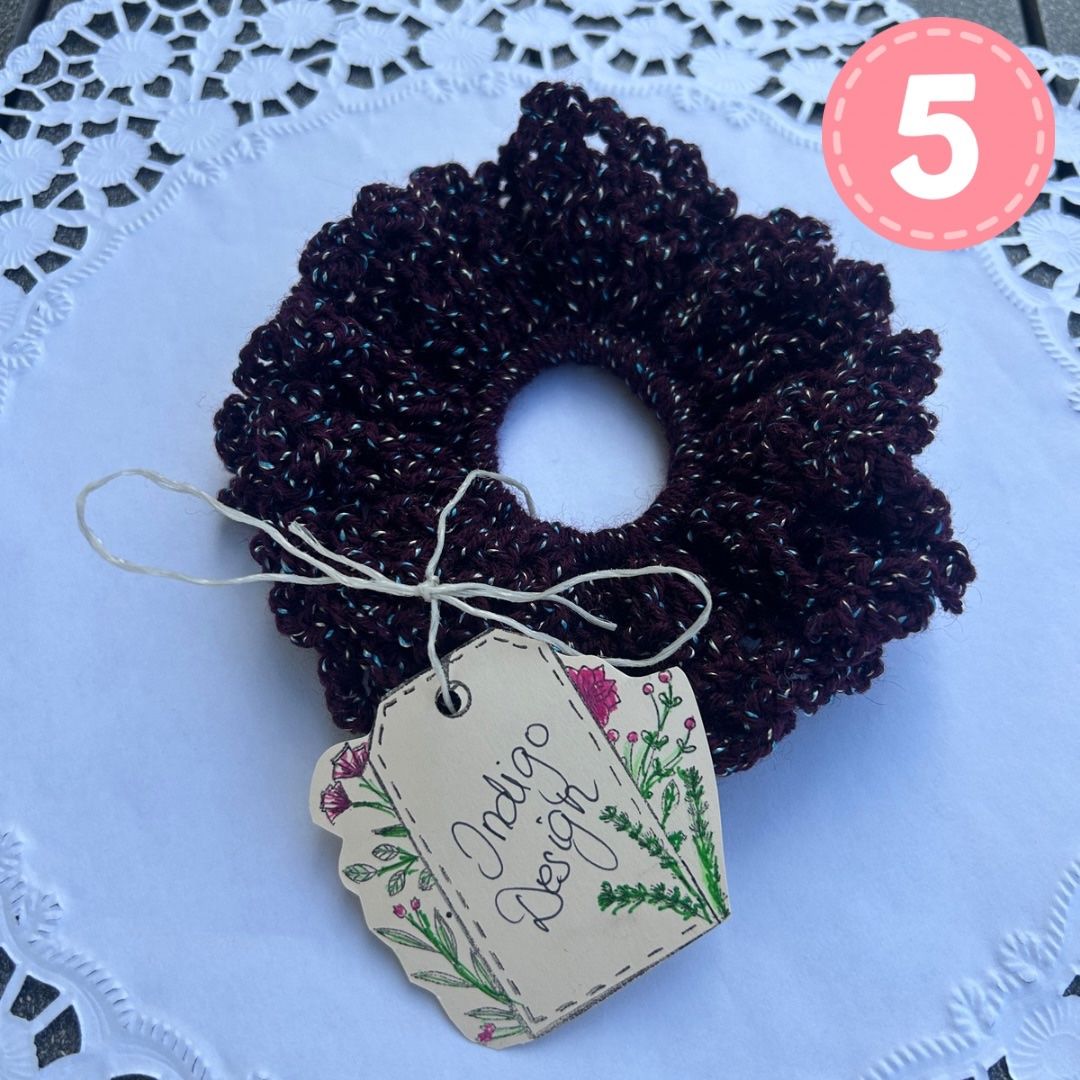Haarschmuck: Handgemachtes Boho Scrunchie – weich & dehnbar – Neu und originalverpackt aus Regensdorf von Spyke55 5