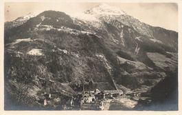 Amsteg UR Alpenpanorama Kraftwerkanlagen der Gotthardbahn