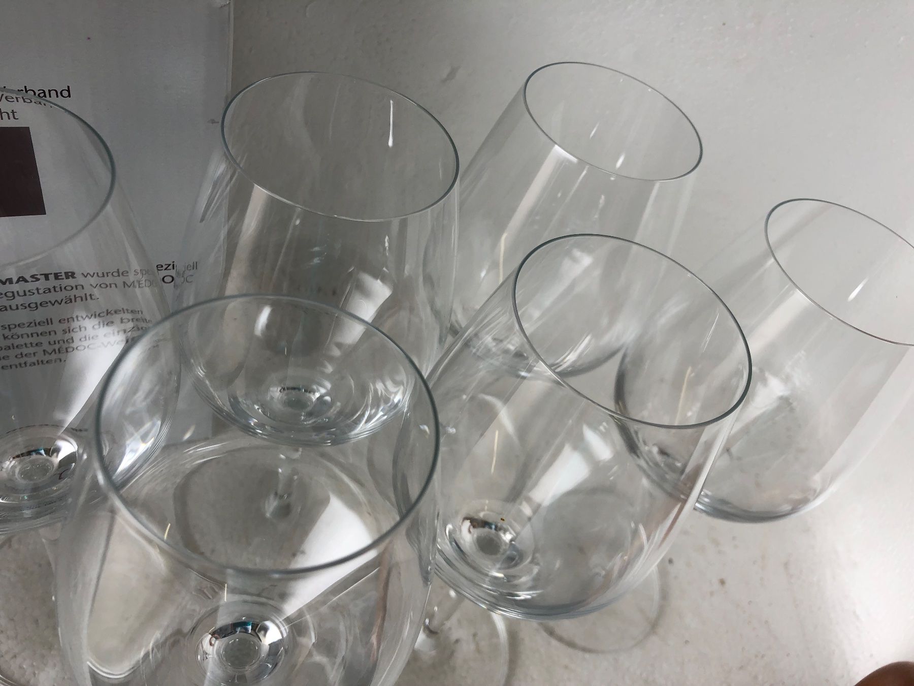 Bicchieri: 6 schöne Bordeaux Weingläser... – Nuovo e nell'imballaggio originale da Wöschnau venduto da Vinsale