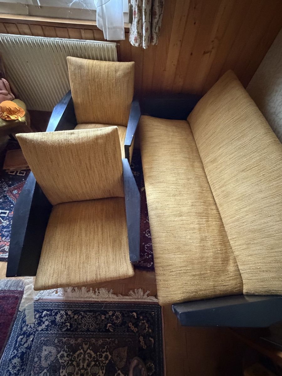Divani: Sessel Sofa Set Gelb Vintage 40-60 iger – Usato da Riedholz venduto da Frettchen63