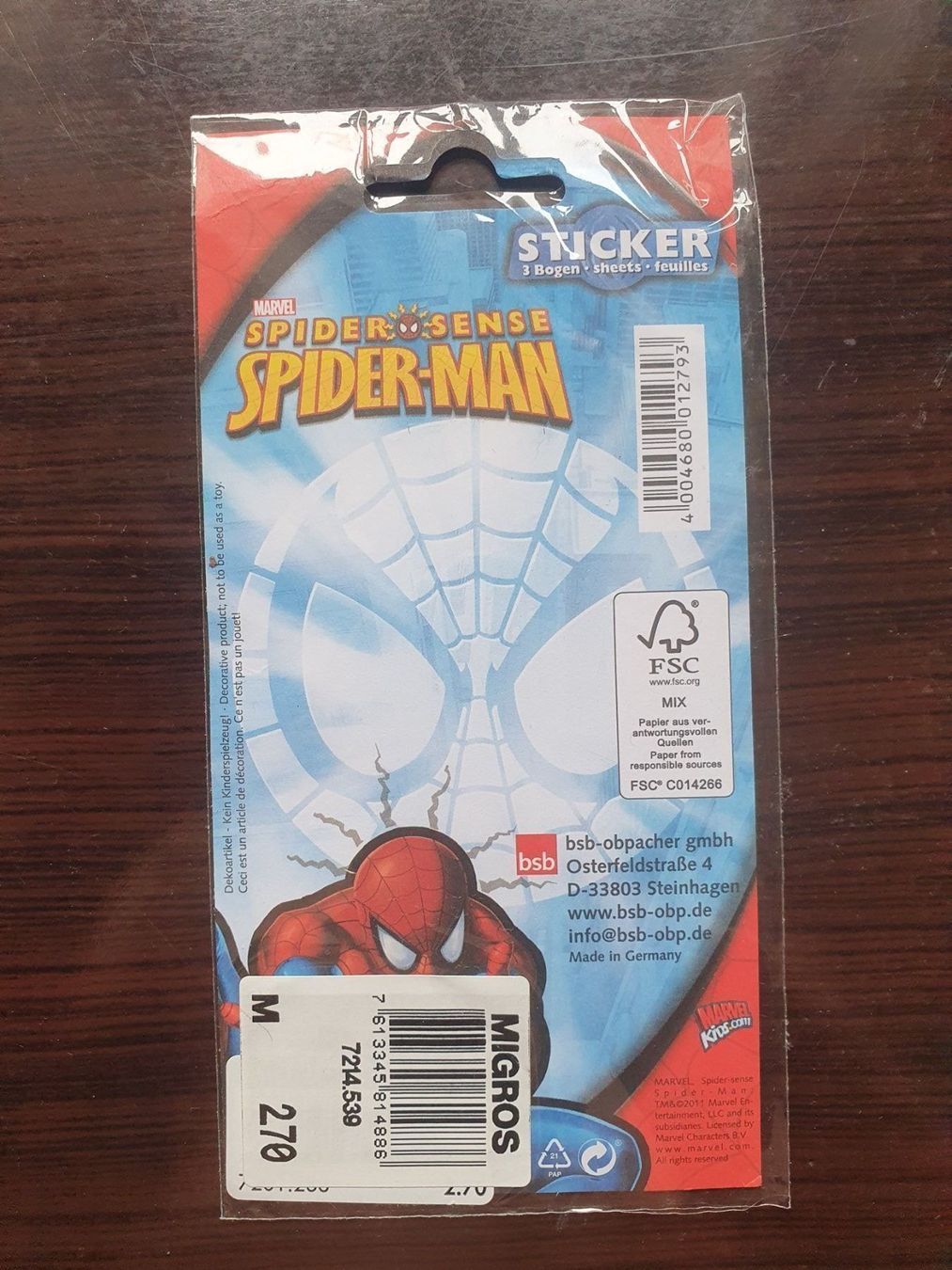 Avery Zweckform Sticker: Spiderman Spider-Man Sticker Marvel Comic Aufkleber DC – Nuovo e nell'imballaggio originale da Zürich venduto da haitimarasa 1