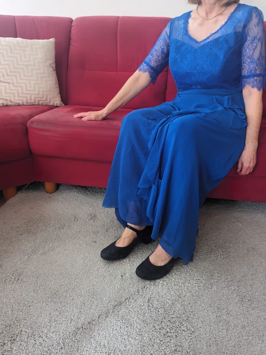 Kleider: Abendkleid blau Gr. 40 – Neu (gemäss Beschreibung) aus Basel von MrsMiri 4