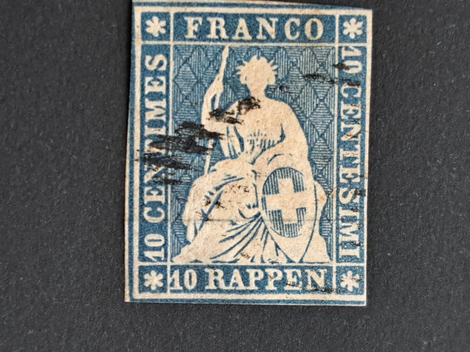 Alle Briefmarken: Strubel 23Aa Attest Hermann (23A2) – Gebraucht aus Bazenheid von derdelorean01