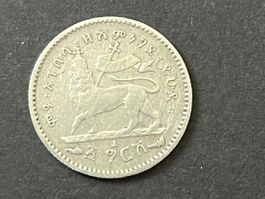 Äthiopien 1/4 Birr münze 1889 selten!