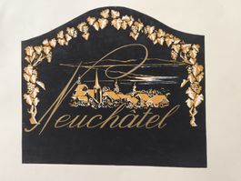 Tableau mi-relief Silvio Zippoli - Neuchâtel - Vintage