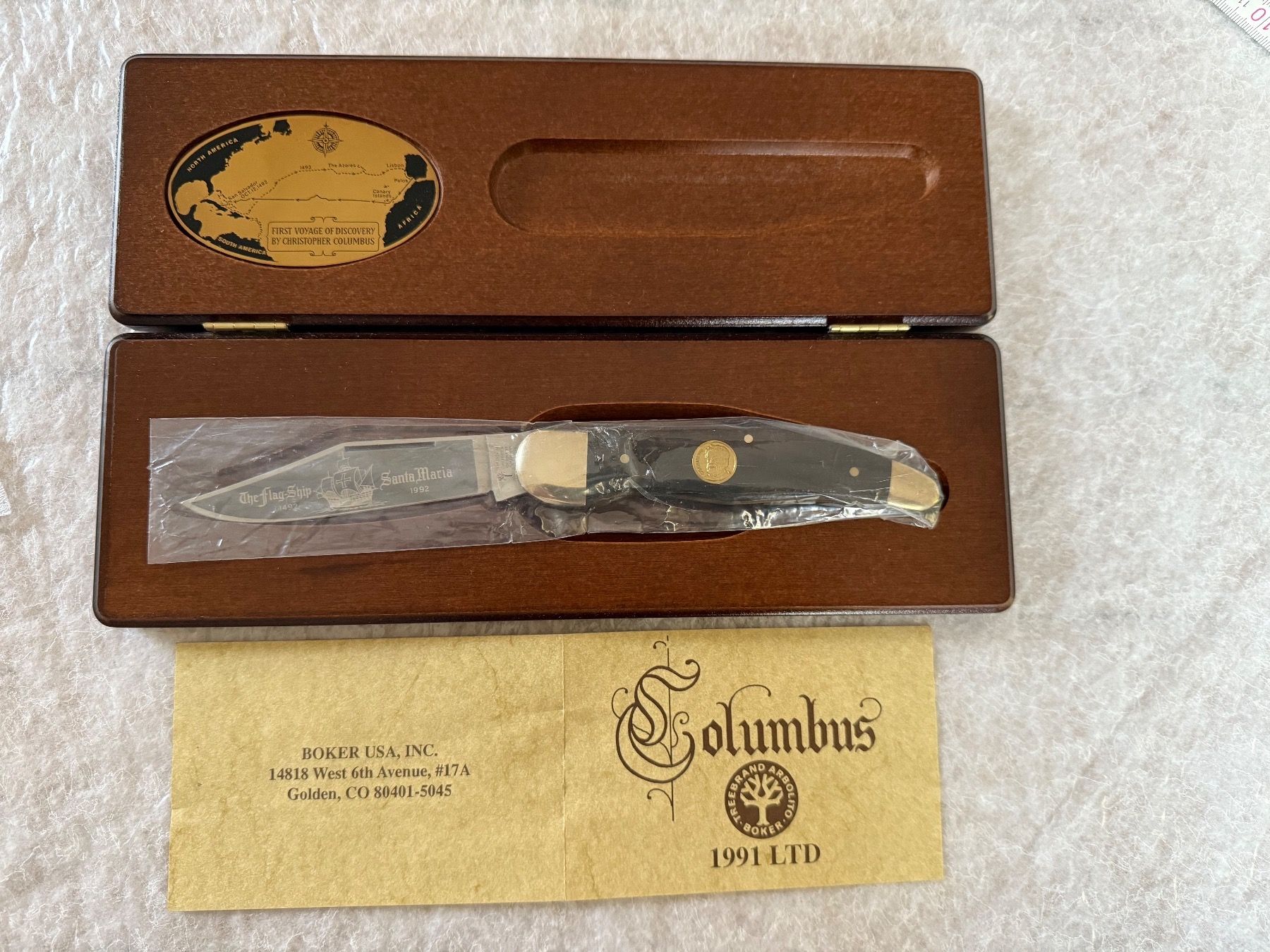 Couverts: Böker - Columbus 500. Jubiläumsmesser – Neuf avec emballage d'origine à Alpnach Dorf par Prof.Don.Camillo 3