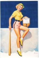 Postkarte "Pin-up".