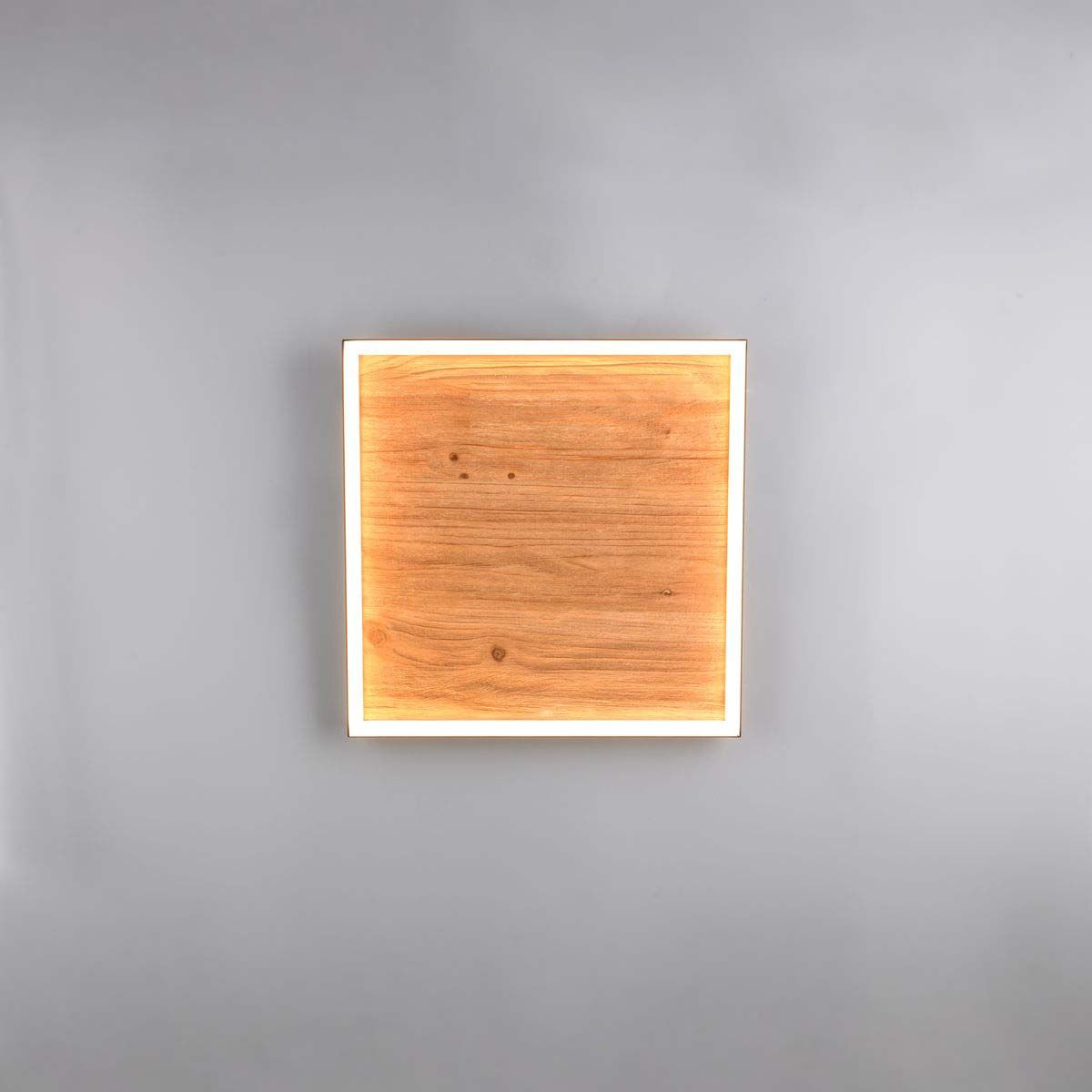 Lampadari & plafoniere: LED Deckenleuchte, Holz, 45 cm x 45 cm – Nuovo (secondo la descrizione) da Kreuzlingen venduto da Smart-Light 1