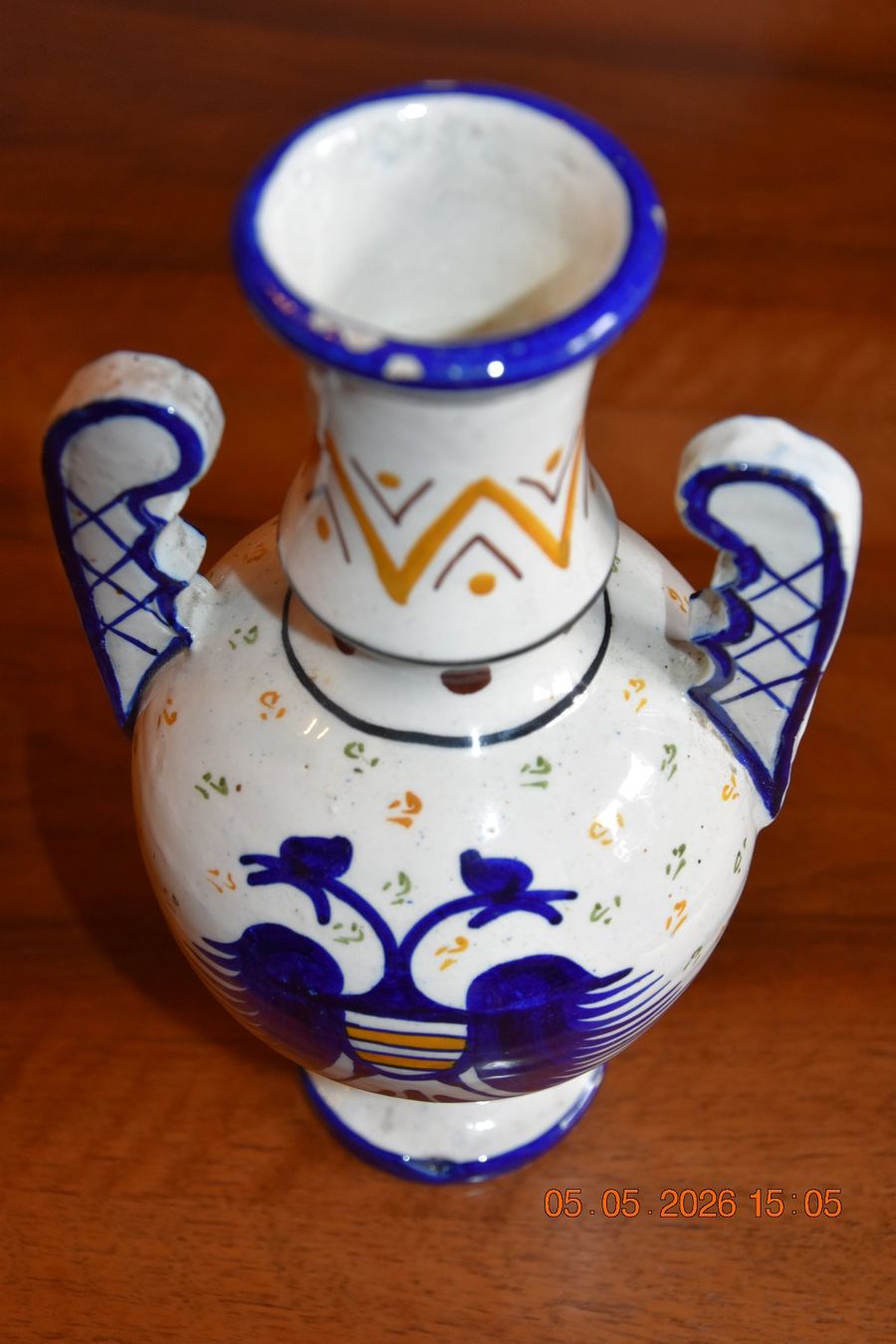 Vasi & Recipienti: Sehr schöne, dekorative Vase mit Wappenmuster. – Usato da Suhr venduto da indigo23 2