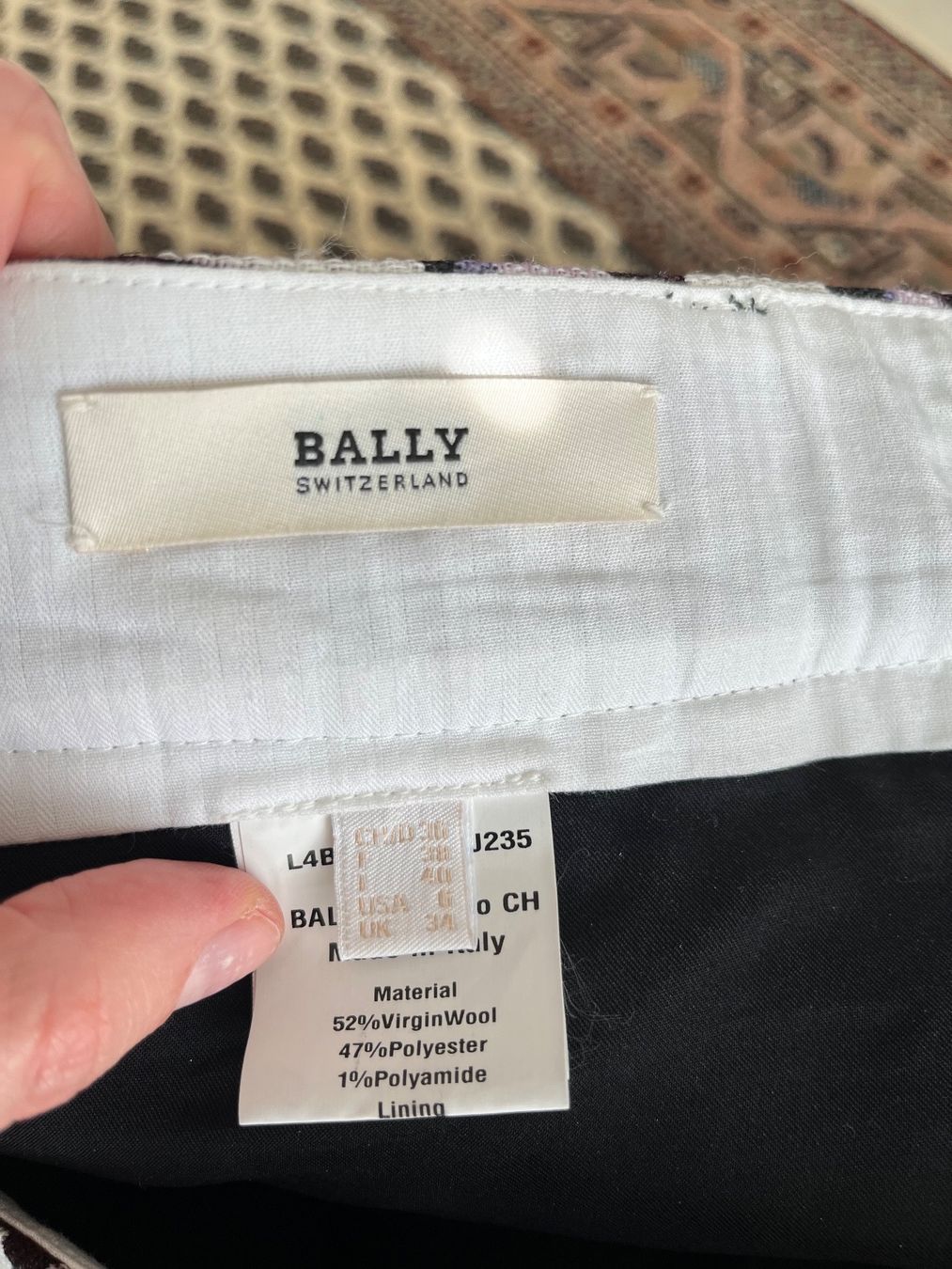Bally Pantalons: Bally Hose mit Muster, Gr. 36, chic – D'occasion à Bonstetten par kosamui303 2