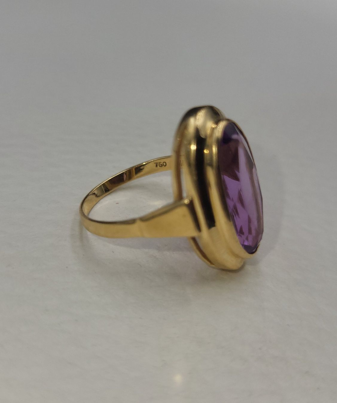 Anelli: 18 Karat 750 Gold Ring Mit Amethyst – Usato da Wald ZH venduto da Dasilver 9