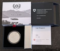 20 Franken 2025 pp Silber Lago Maggiore Box