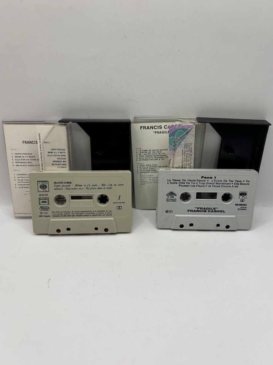 Musicassette: 2x K7 Francis Cabrel "Carte Postale" & "Fragile" – Usato da Genève venduto da sho_67qj 3