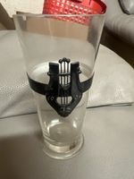 Antikes Glas 1934 mit Silber Schweif / Harfe (d)