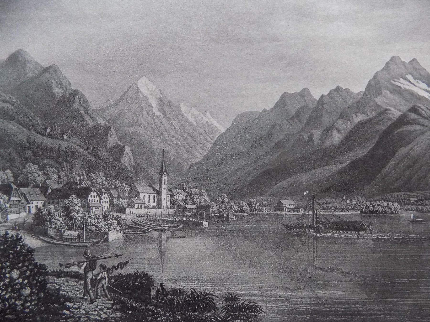 Gravures: Flüelen Bergpanorama – D'occasion à Risch par Rischli15 8