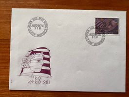 Flugbrief CH pro Aero 1981 FDC  (R211)