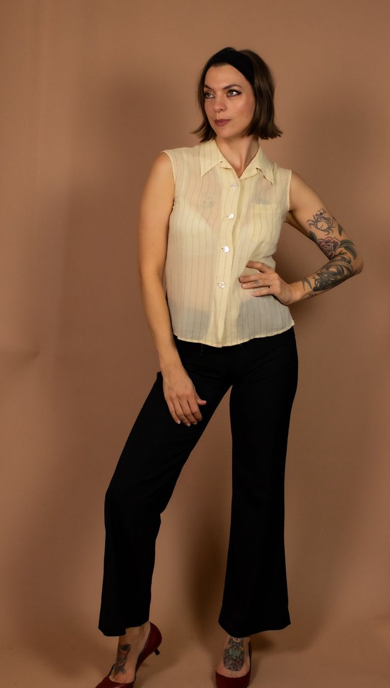 Max Mara Blusen: MAX MARA White Silk Blouse - Size S – Gebraucht aus Hombrechtikon von BAZ-Vintage 2