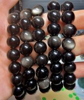 Silber Obsidian Armband