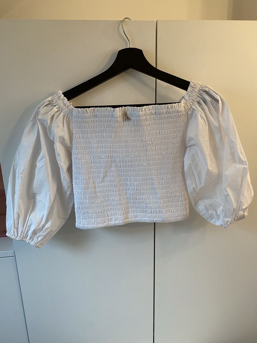 Blusen: PATRIZIA PEPE White Off Shoulder Blouse Size 40 – Neu (gemäss Beschreibung) aus Bülach von mrt_m2tm 5
