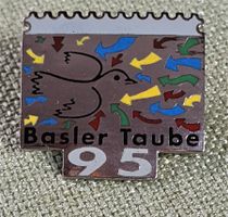 A392 - Pin Briefmarke Basler Taube 1995