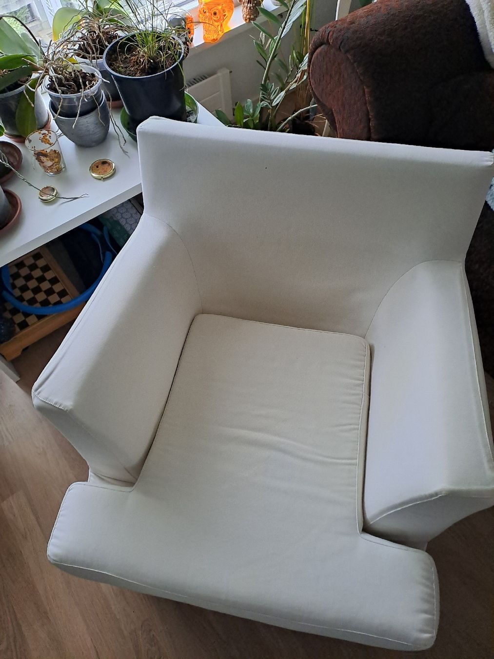 Sessel: Gemütlicher weisser Sessel – Gebraucht aus Basel von Allerleiii 1