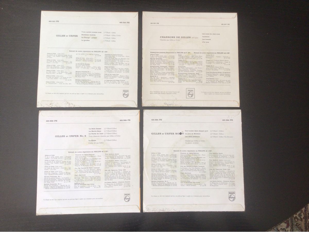 Schallplatten: 4 disques de Gilles et Urfer – Gebraucht aus Liebefeld von PoloLePoulpe 1