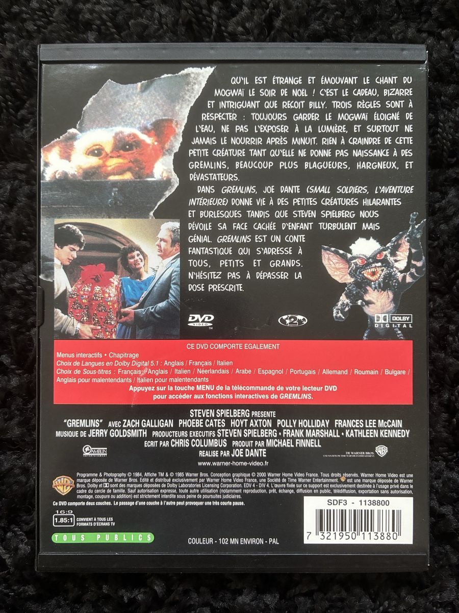 Alle DVDs: DVD Gremlins  – Gebraucht aus Neyruz FR von Shcc17 1