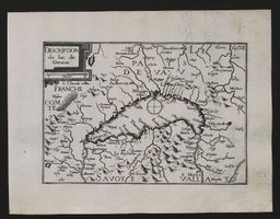 Lac Leman Genfersee Kupferstich von Tassin 1635