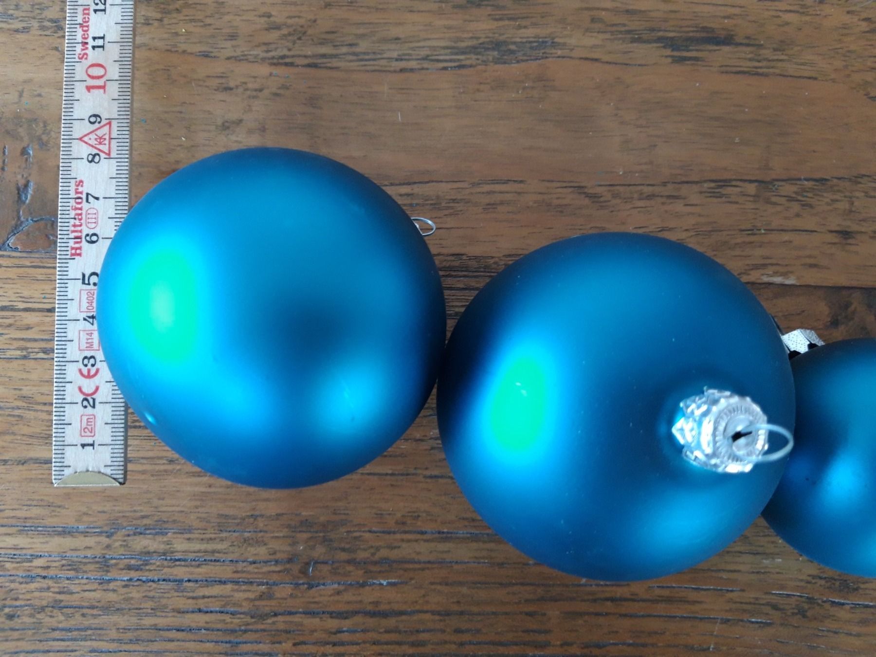 Tutte le decorazioni: 4 matt blau Glas Weihnachtskugel Christbaumschmuck – Usato da Feuerthalen venduto da tanatha_st 2
