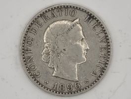 20 rappen 1896 Gute Erhaltung