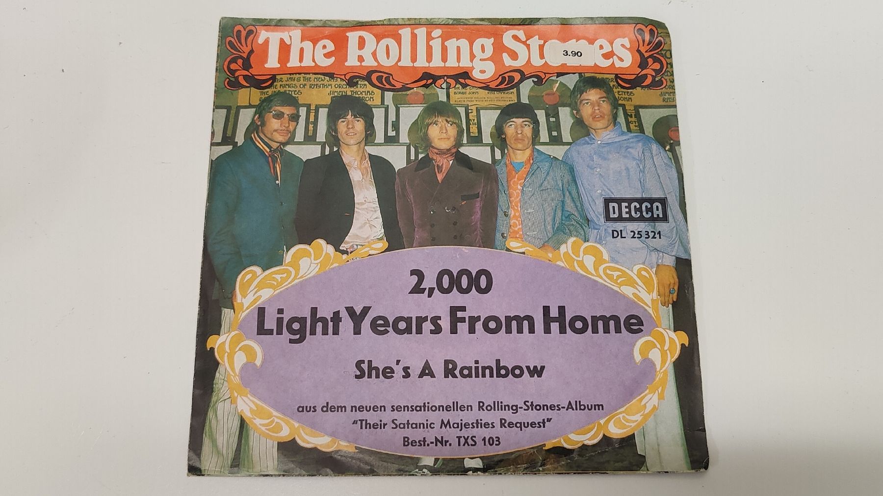 Dischi in vinile: The Rolling Stones - 2.000 Light Years from Home, Single (S1 – Usato da Neuenhof venduto da SchnaeppliAllerlei