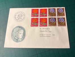 Beleg PJ 4er. Ausgabetag 1963.