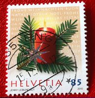 Nr.1373  Kerze 2010 mit Stempel    