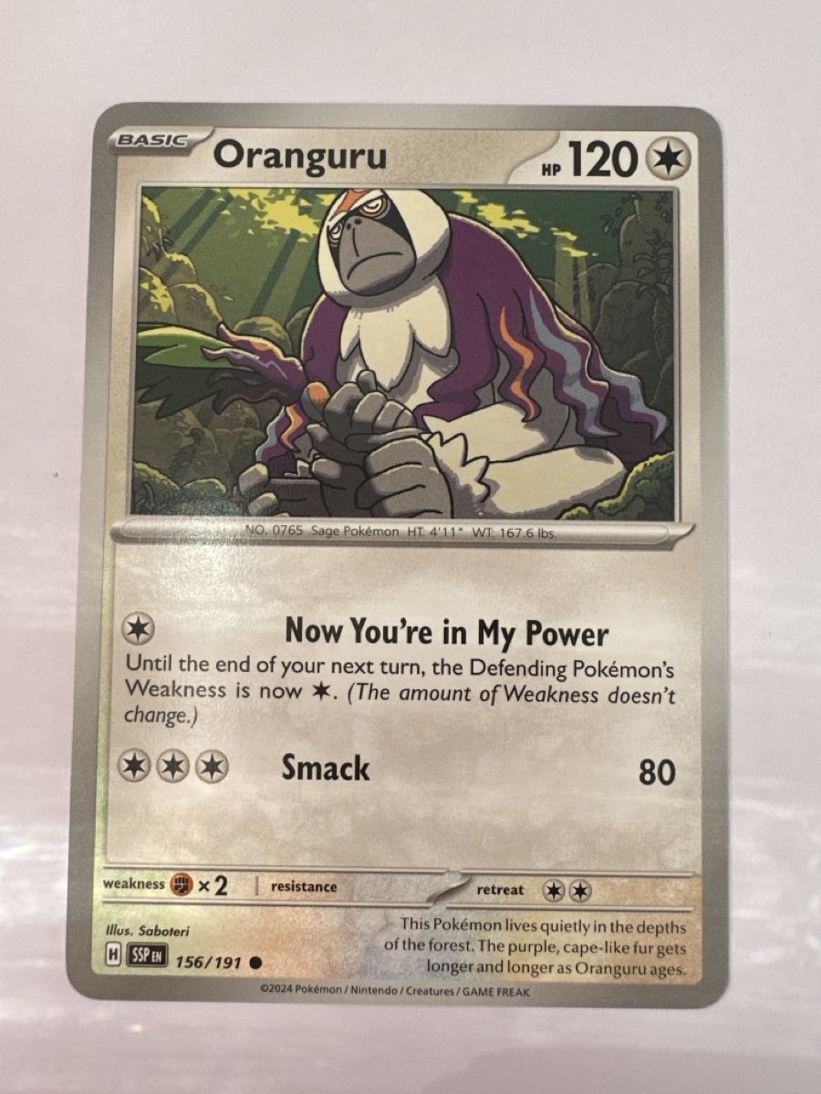 Pokémon Sammelbilder & Trading cards: Oranguru Pokemon SSP en 156/191 MT – Neu (gemäss Beschreibung) aus Gordola von EleSecondHand-TCG