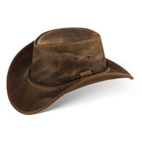 BLACK FOREST FOX JERO Western Cowboy Hut Vintage-Braun Gr.XL