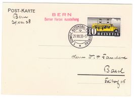 Carte de Bern  BPA A101b pour Basel le 29.VIII.38