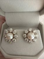 LAST BEFORE MELT Pearl and Diamond Earrings