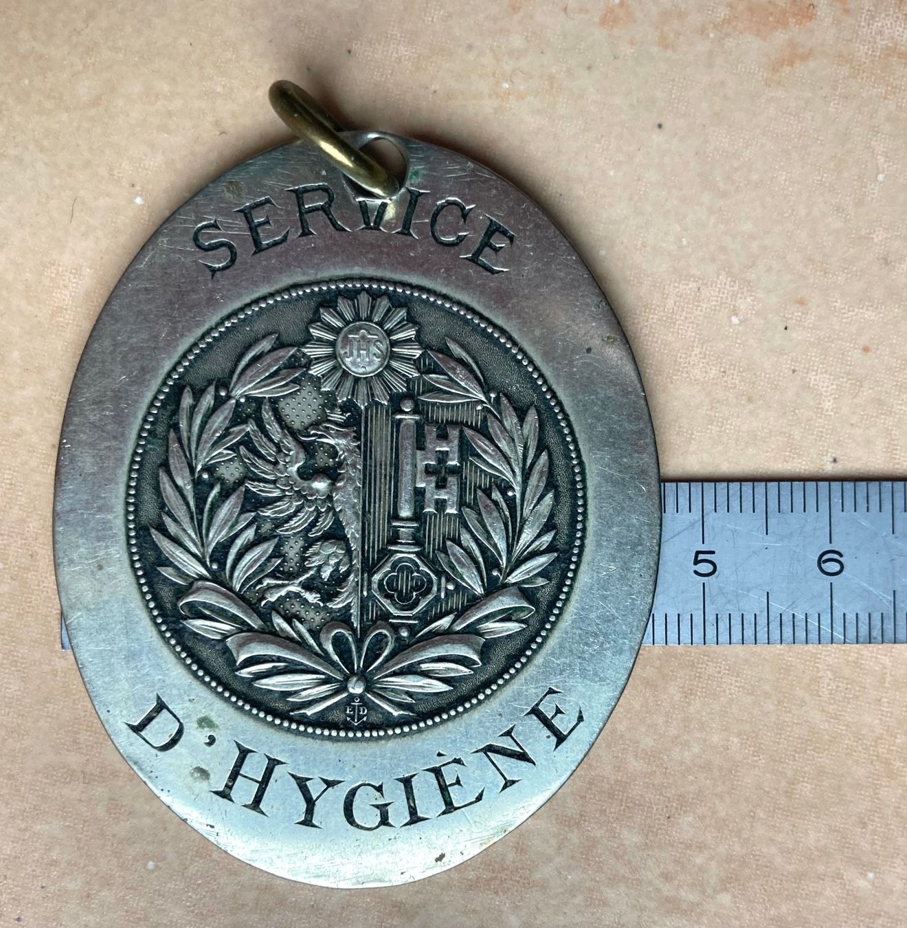 Insegne: Plaque d'identification du Service d'Hygiène - Genève – Usato da Versoix venduto da Decapod 4