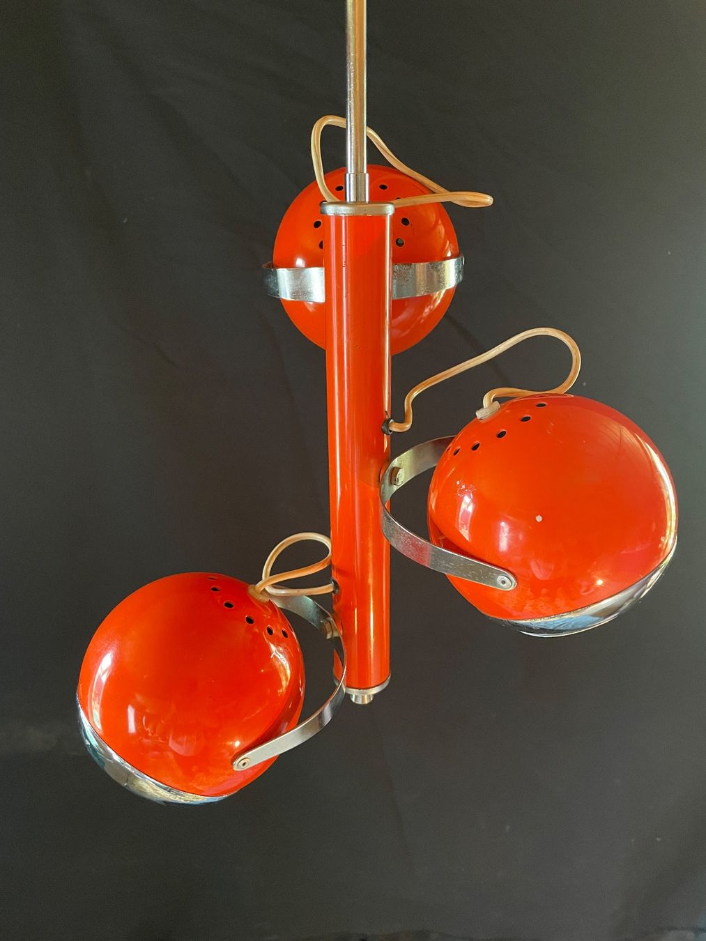 Lampadari & plafoniere: Lustre suspension, Space Age, Année 70 – Usato da Prez vers Siviriez venduto da Mistinguette 1