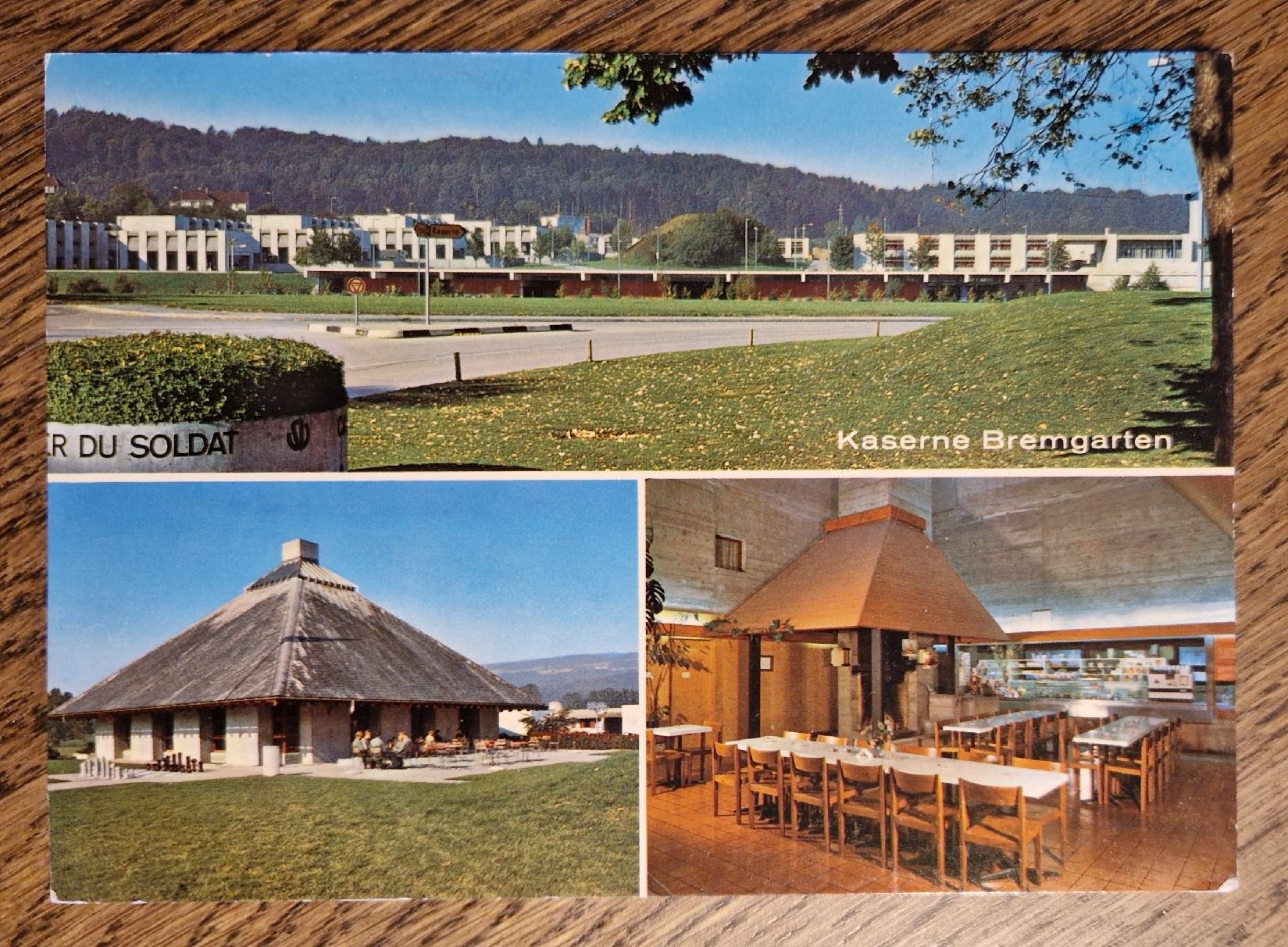 Cartoline postali: Kaserne Bremgarten, a. Erwin Fassbind, Steinen, Feldpost – Usato da Ebikon venduto da Donar50