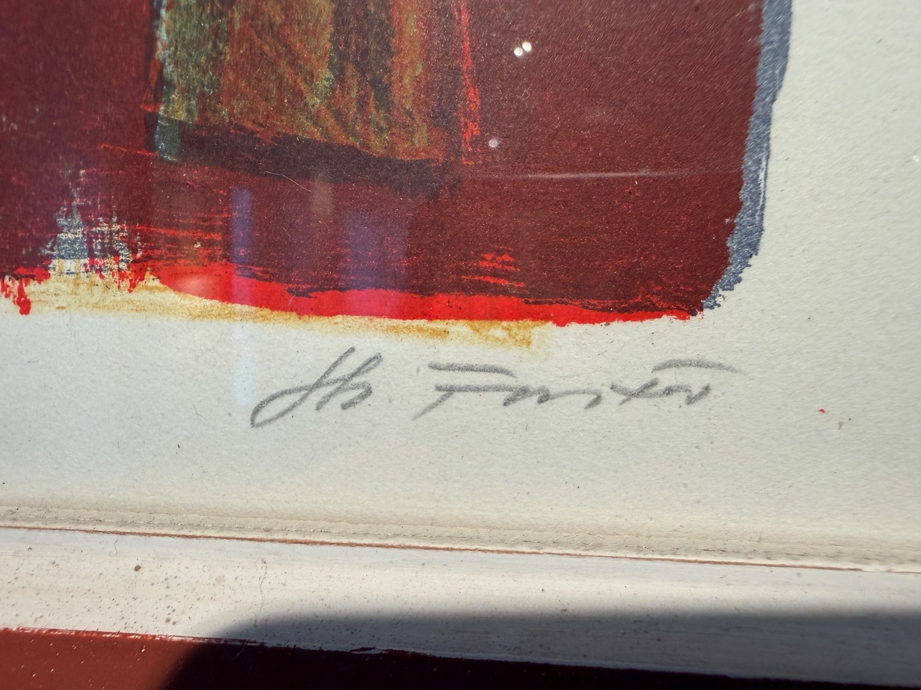 Grafica & Litografie: Forster Hans Farblithograpfie mit Rahmen – Usato da Wöschnau venduto da Vinsale 4
