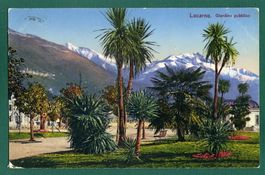 Locarno, Giardino pubblico, 1925, gelaufen