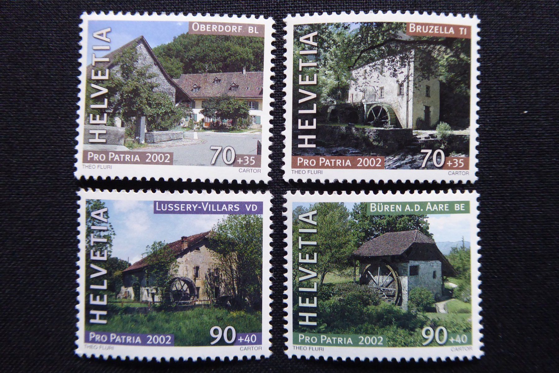 Tutti i francobolli: (t939) 2002: Pro Patria B276 - B279 ** – Nuovo (secondo la descrizione) da Basel venduto da scholle50