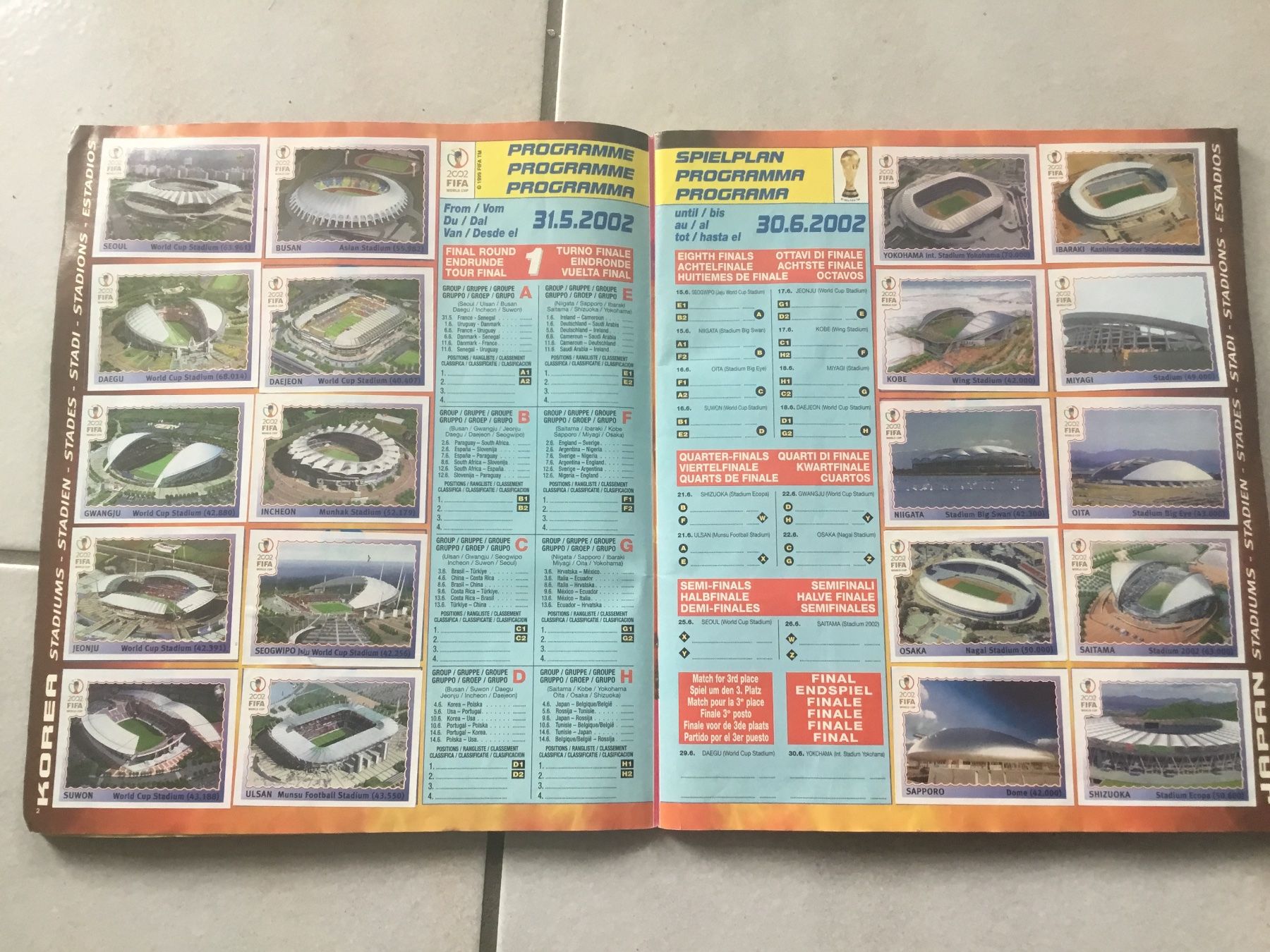 Panini Album: Panini Album WM 2002 komplett – Usato da Donzhausen venduto da Rana79 1
