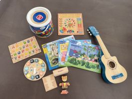 Holzspielzeuge und Puzzles 