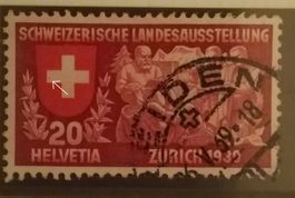 854) Abart roter Punkt im Kreuz