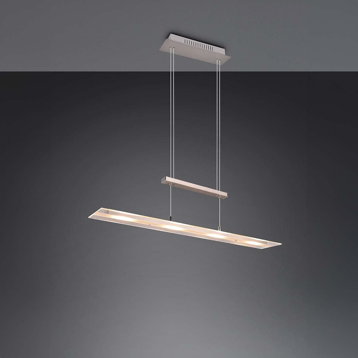 Lampadari & plafoniere: LED Pendelleuchte, Nickel, 80 cm x 12 cm – Nuovo (secondo la descrizione) da Kreuzlingen venduto da Smart-Light 3