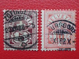Ziffermuster: 2 Marken: Falsch eingestellte Datums-Stempel!