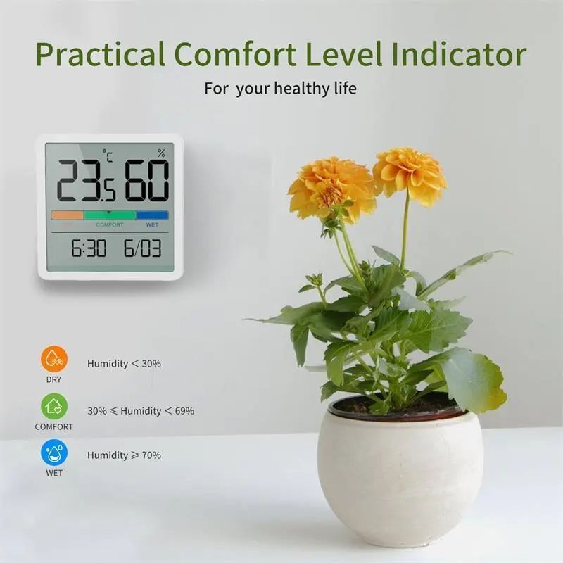 Altro per la casa: Digital Hygrometer Innentemperatur Luftfeuchtigkeitsmesser – Nuovo e nell'imballaggio originale da Genève venduto da Top-Trend 6